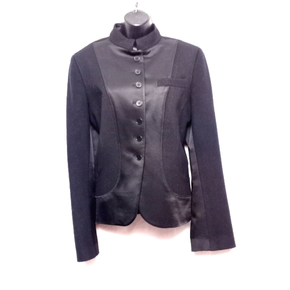 Dkny Jackets & Blazers - Gorgeous!! DKNY Wool/Cashmere Blend Jacket w/Satin Trim